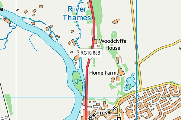 RG10 8JB map - OS VectorMap District (Ordnance Survey)