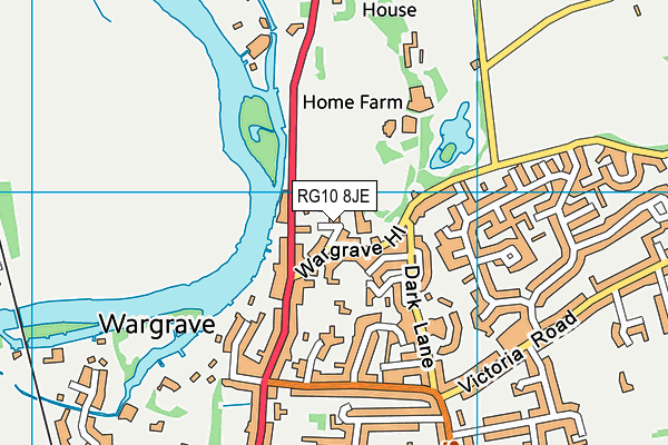 RG10 8JE map - OS VectorMap District (Ordnance Survey)