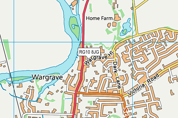 RG10 8JG map - OS VectorMap District (Ordnance Survey)