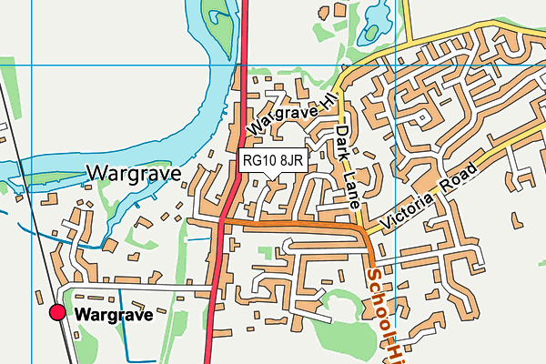 RG10 8JR map - OS VectorMap District (Ordnance Survey)