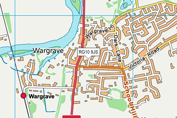 RG10 8JS map - OS VectorMap District (Ordnance Survey)