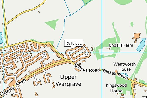 RG10 8LE map - OS VectorMap District (Ordnance Survey)
