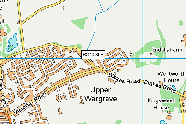 RG10 8LF map - OS VectorMap District (Ordnance Survey)