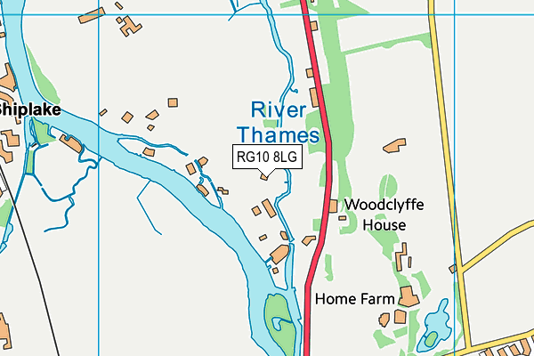 RG10 8LG map - OS VectorMap District (Ordnance Survey)