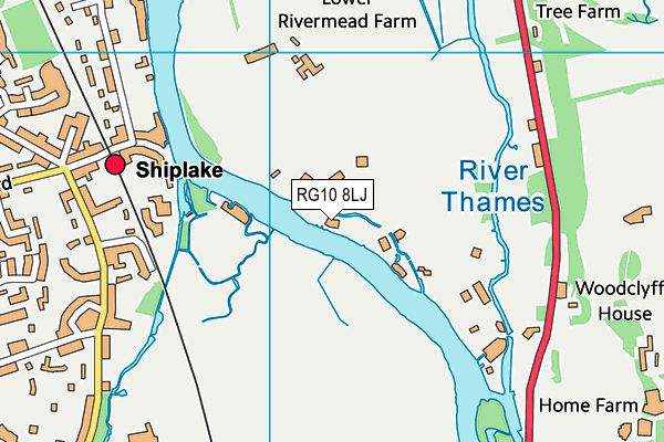 RG10 8LJ map - OS VectorMap District (Ordnance Survey)