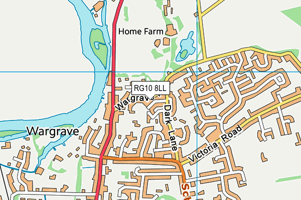 RG10 8LL map - OS VectorMap District (Ordnance Survey)