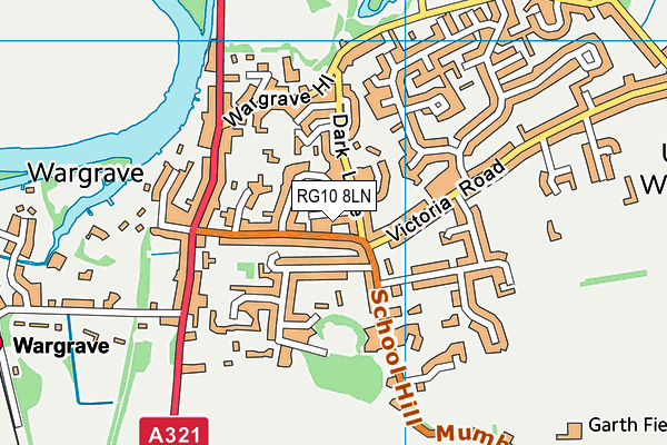 RG10 8LN map - OS VectorMap District (Ordnance Survey)