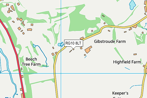 RG10 8LT map - OS VectorMap District (Ordnance Survey)