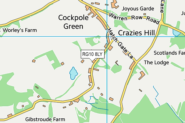 Crazies Hill Church of England Primary School map (RG10 8LY) - OS VectorMap District (Ordnance Survey)