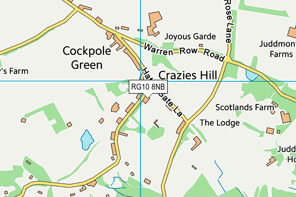 RG10 8NB map - OS VectorMap District (Ordnance Survey)