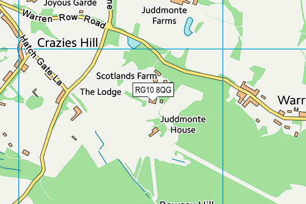 RG10 8QG map - OS VectorMap District (Ordnance Survey)