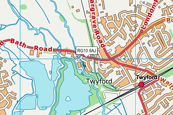 RG10 9AJ map - OS VectorMap District (Ordnance Survey)