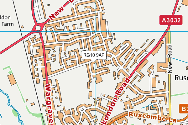 RG10 9AP map - OS VectorMap District (Ordnance Survey)