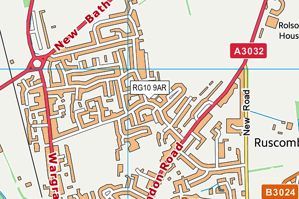 RG10 9AR map - OS VectorMap District (Ordnance Survey)