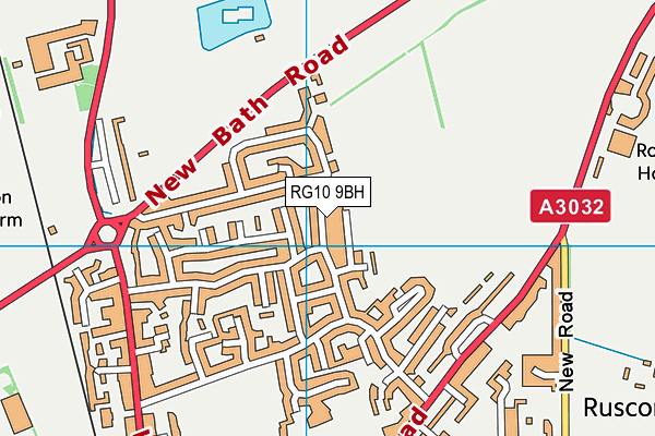 RG10 9BH map - OS VectorMap District (Ordnance Survey)