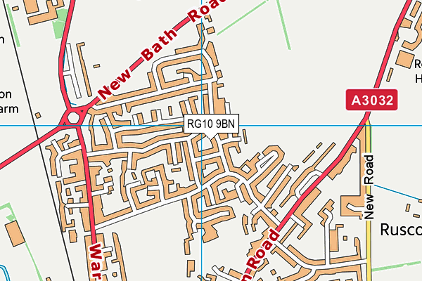RG10 9BN map - OS VectorMap District (Ordnance Survey)