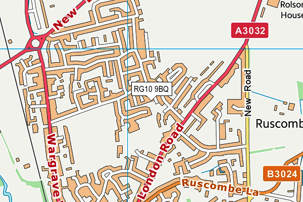 RG10 9BQ map - OS VectorMap District (Ordnance Survey)