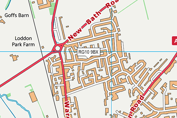 RG10 9BX map - OS VectorMap District (Ordnance Survey)