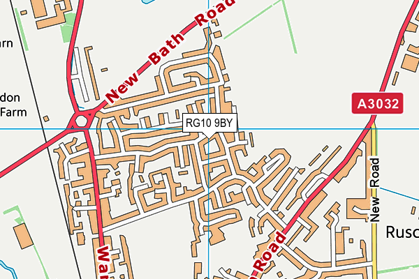 RG10 9BY map - OS VectorMap District (Ordnance Survey)
