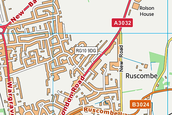RG10 9DG map - OS VectorMap District (Ordnance Survey)