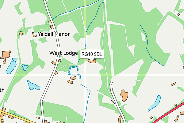 RG10 9DL map - OS VectorMap District (Ordnance Survey)