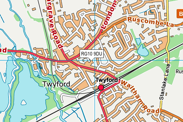 RG10 9DU map - OS VectorMap District (Ordnance Survey)