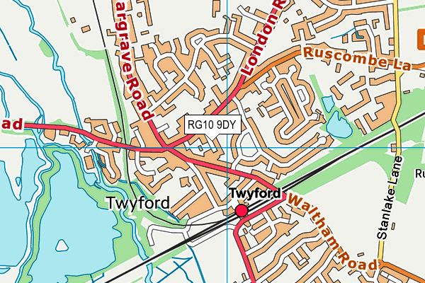 RG10 9DY map - OS VectorMap District (Ordnance Survey)