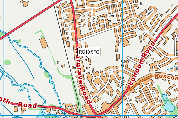 RG10 9FG map - OS VectorMap District (Ordnance Survey)