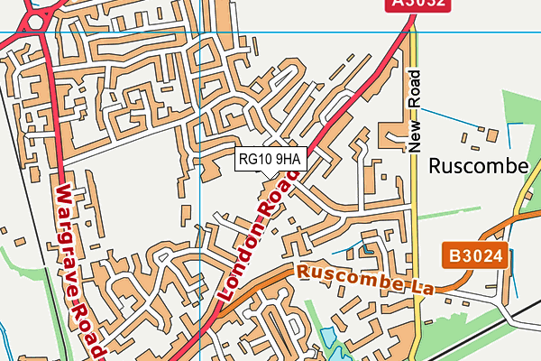 RG10 9HA map - OS VectorMap District (Ordnance Survey)