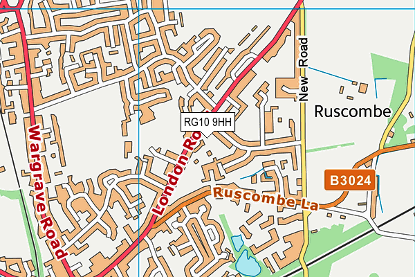 RG10 9HH map - OS VectorMap District (Ordnance Survey)