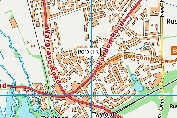 RG10 9HR map - OS VectorMap District (Ordnance Survey)
