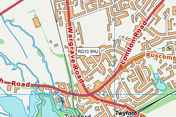RG10 9HU map - OS VectorMap District (Ordnance Survey)