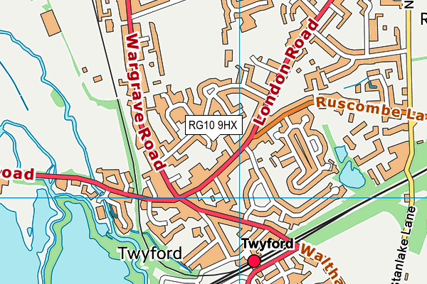 RG10 9HX map - OS VectorMap District (Ordnance Survey)