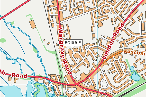 RG10 9JE map - OS VectorMap District (Ordnance Survey)