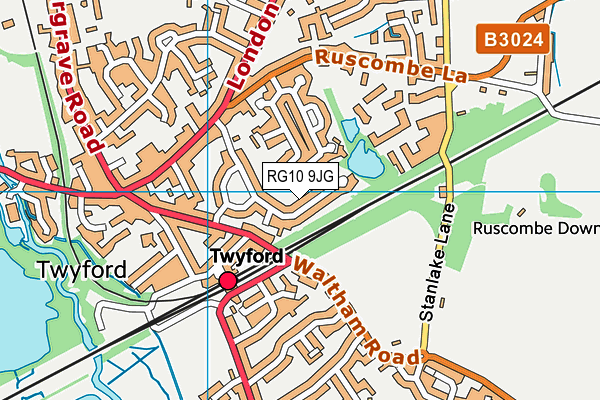 Map of SPRINGFIELD PARK RESIDENTS ASSOCIATION (TWYFORD) LIMITED at district scale