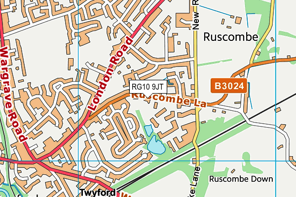 RG10 9JT map - OS VectorMap District (Ordnance Survey)
