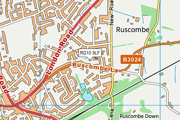 RG10 9LF map - OS VectorMap District (Ordnance Survey)