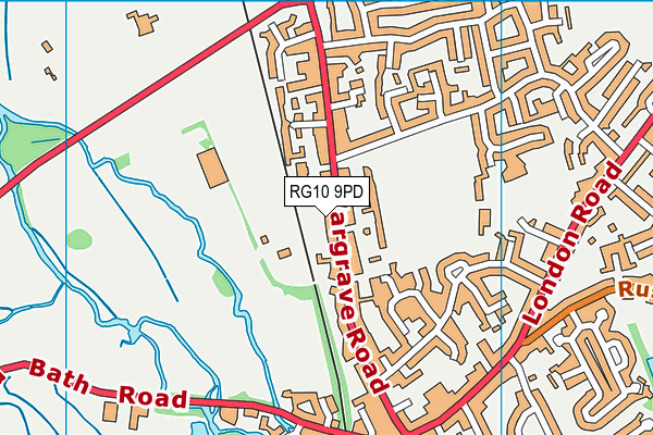 RG10 9PD map - OS VectorMap District (Ordnance Survey)