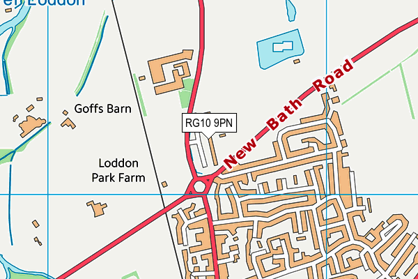 RG10 9PN map - OS VectorMap District (Ordnance Survey)