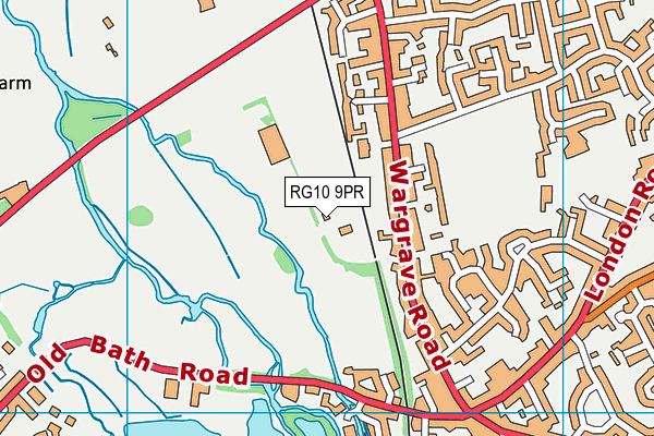 RG10 9PR map - OS VectorMap District (Ordnance Survey)