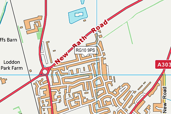 RG10 9PS map - OS VectorMap District (Ordnance Survey)