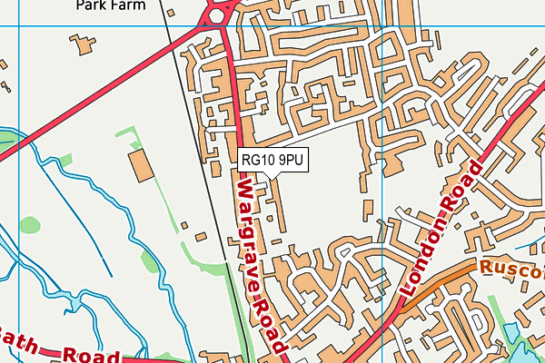 RG10 9PU map - OS VectorMap District (Ordnance Survey)
