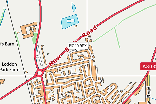 RG10 9PX map - OS VectorMap District (Ordnance Survey)