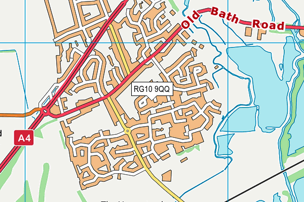 RG10 9QQ map - OS VectorMap District (Ordnance Survey)
