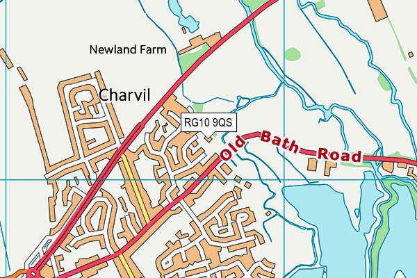 RG10 9QS map - OS VectorMap District (Ordnance Survey)
