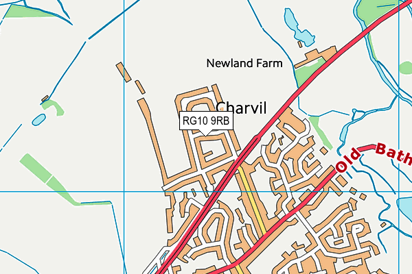 RG10 9RB map - OS VectorMap District (Ordnance Survey)