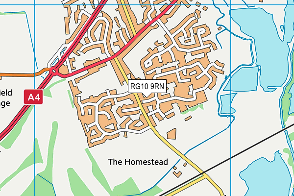 RG10 9RN map - OS VectorMap District (Ordnance Survey)