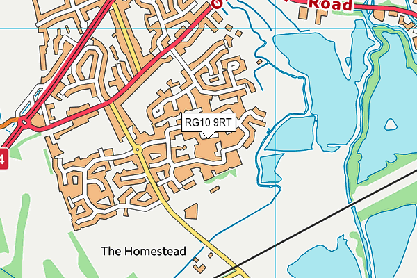 RG10 9RT map - OS VectorMap District (Ordnance Survey)