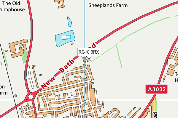 RG10 9RX map - OS VectorMap District (Ordnance Survey)