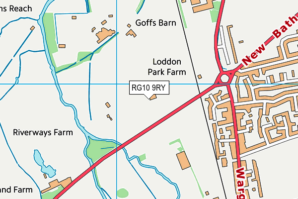 RG10 9RY map - OS VectorMap District (Ordnance Survey)